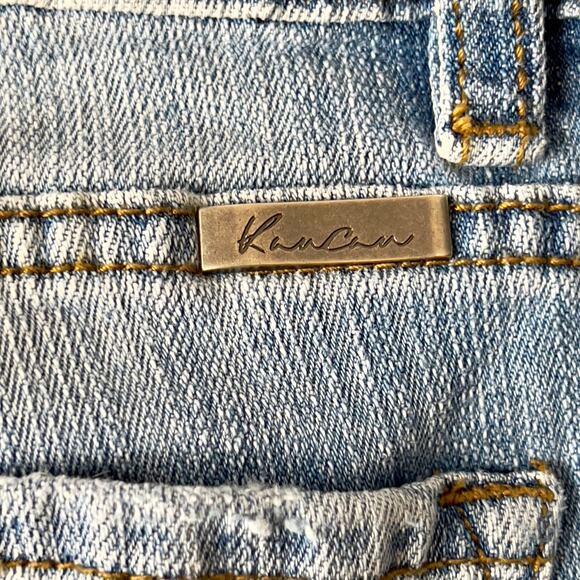 KanCan Distressed Skinny Jeans Women's Size 26 Light Wash Mid Rise Casual Travel - Picture 8 of 10